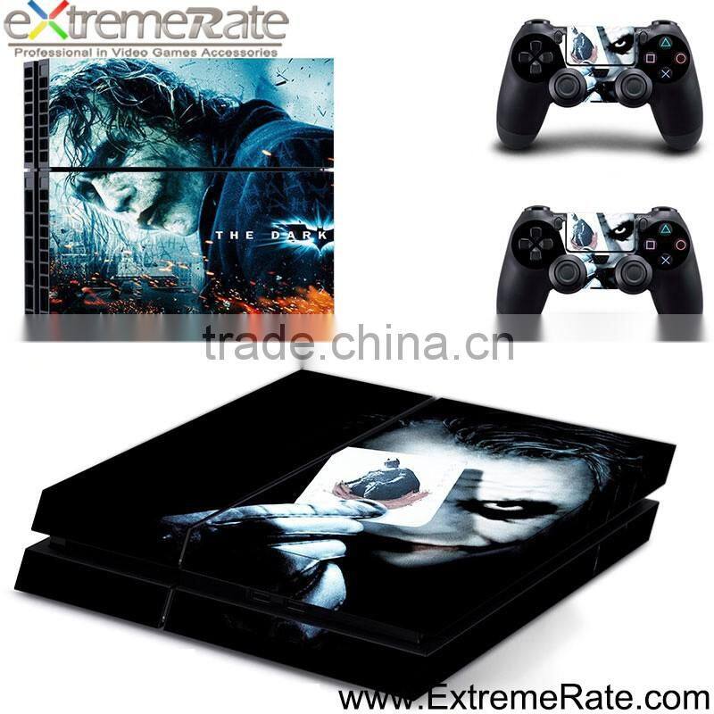 Popular OEM Vinyl skin stikcer for PS4 console controller skin joker face