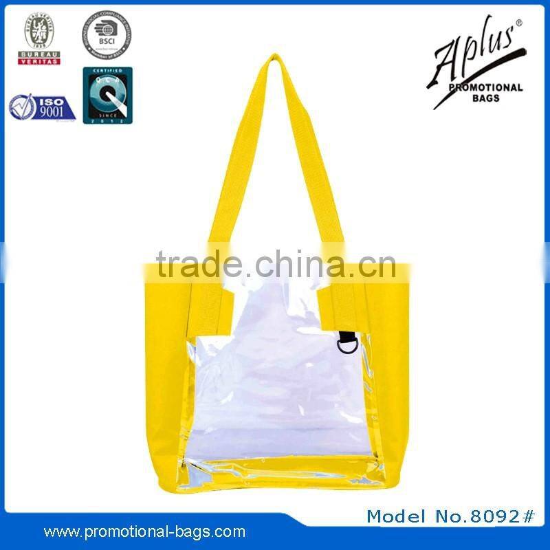 2015 portable PVC lightweight tote bag bags with plastic buckle