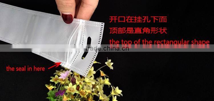 white plastic bag nylon cotton zipper pouch