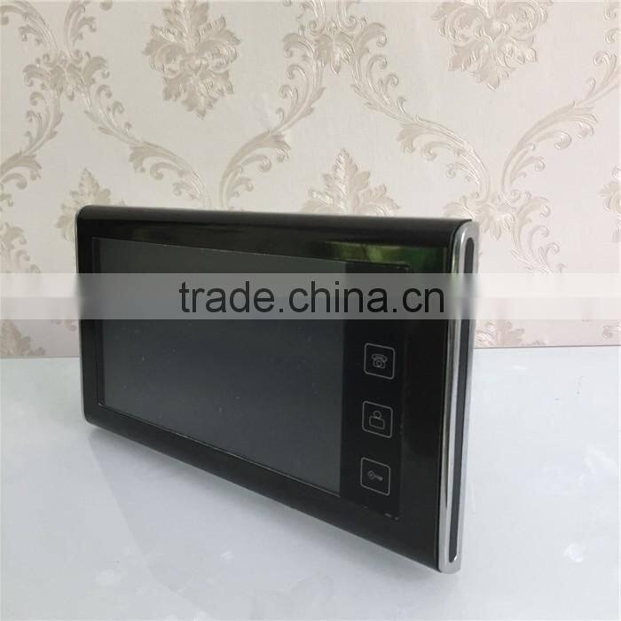 7 inch 220v Power and CMOS OR CCD Camera cheap apartments wired video intercom door phone ring doorbell video