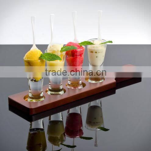 unfinished cheap wood wooden bear bottle service trays