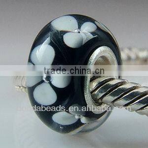 2013 fashion trend 925 silver core lampwork glass Jewelry beads wholesale