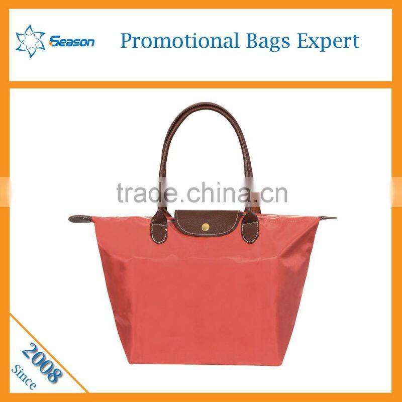 Wholesale reusable shopping bags nylon foldable shopping bag