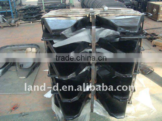 Steel cast fifth wheel coupling for semi truck and tractor trailer parts