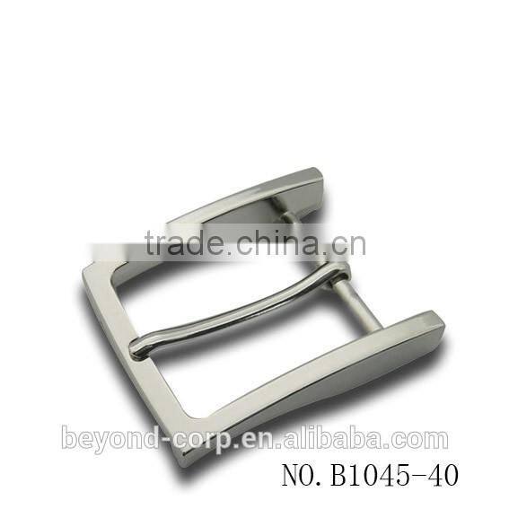 Non-nickel release male 40mm silver plating middle cut belt buckle