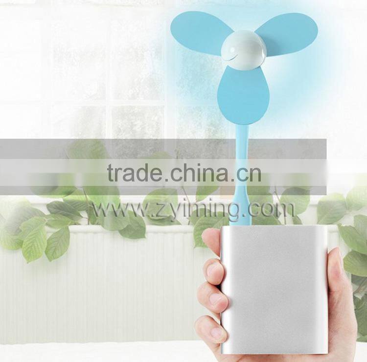 Zyiming hot selling summer mini fan YM-F28 mini usb fan with customized led message