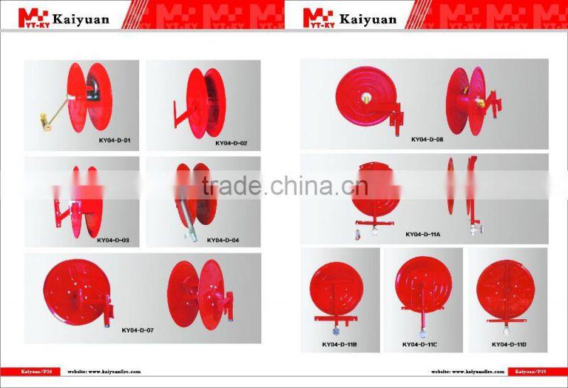 Steel Fire Hose Rack Cabinet with Canvas Hose