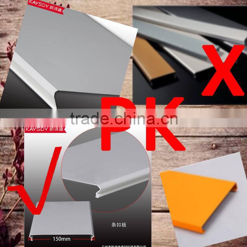building delicate materials c type aluminum fireproof baffle ceiling