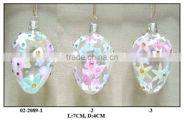 colourful glass eggs for Easter gift