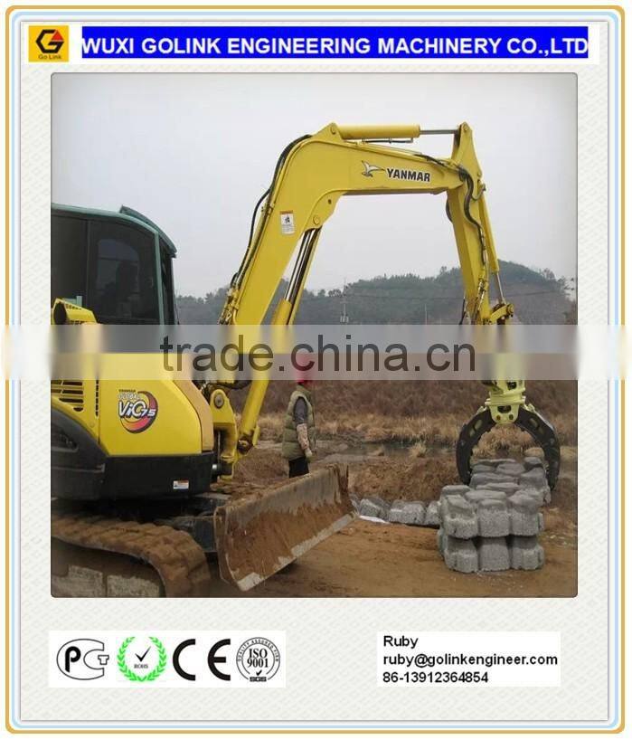 made in china hydraulic log grab for excavator