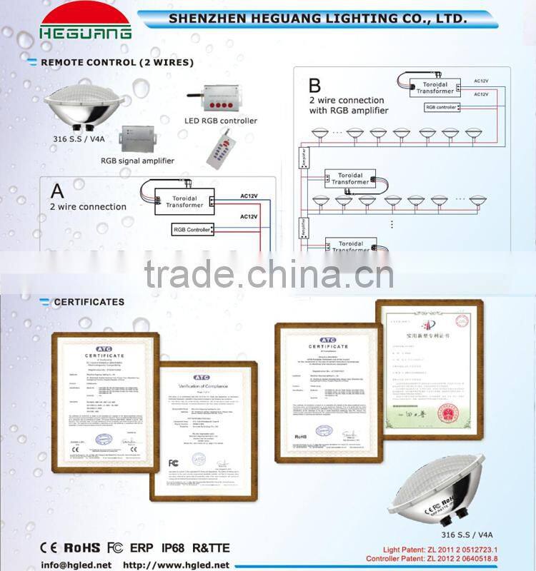 Remote / DMX / WiFi control LED Fountain Light 9W 12W