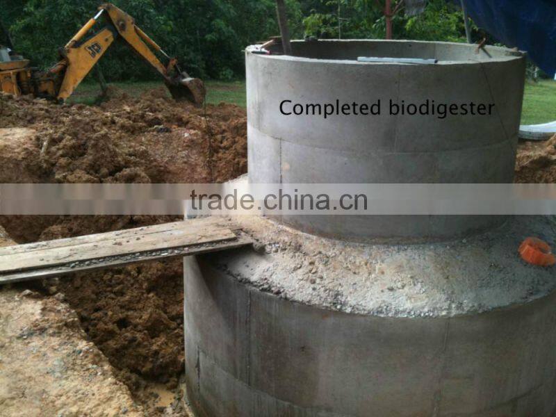 China Puxin Excellent Safety Feature Household 4m3 Biogas Anaerobic Digester