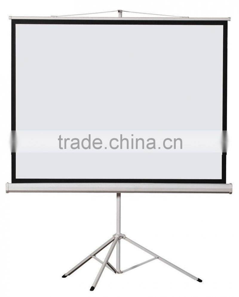 Tripod Standing Projector Screen Folding Screen Outdoor / Indoor Portable Mobile Projection Screen Matt White