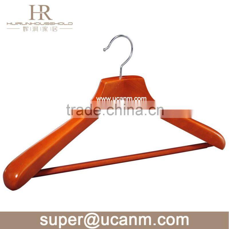 HRW-8601C flat cherry wooden hanger