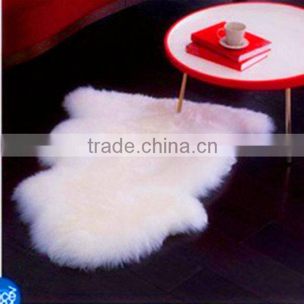 Hot Selling 100% wool sheared Plush sheep fur skin rugs Merino Fur blanket 110*65cm