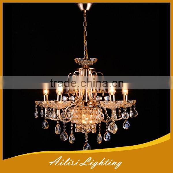 Contemporary Best Selling Super Large 9 Lights Crystal Chandelier Light for Lobby