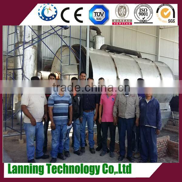 2016 New design advanced technology professional tyre pyrolysis plant manufature in China