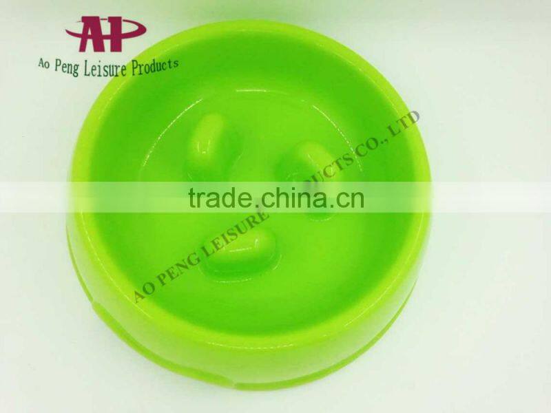2016 Best Selling Dog Plastic Products Big Plastic Dog Cat Slow Feeder Bowls