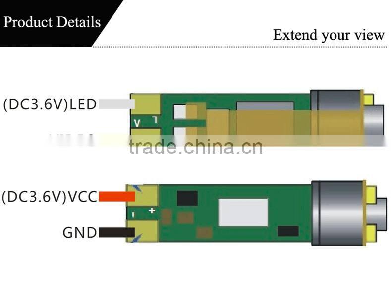 smallest medical endoscope camera module with led light source