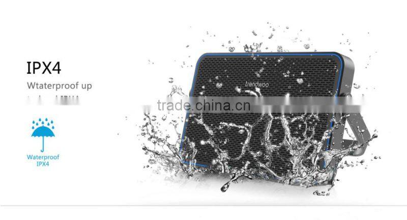 Trendwoo waterproof speaker portable Wireless Bluetooth Speaker with dual track stereo sound