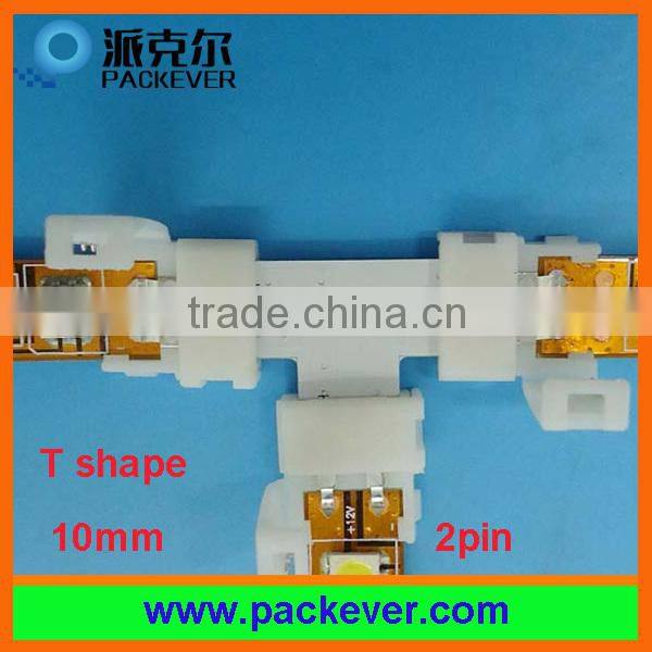 X shape 2 pins 12mm LED strip connector, solder free, fast connection