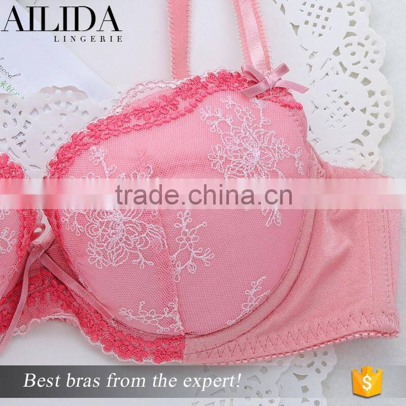 Wholesale Lady Sexy Push-up Underwire Bras 3/4 Cup Bra and Panties Match