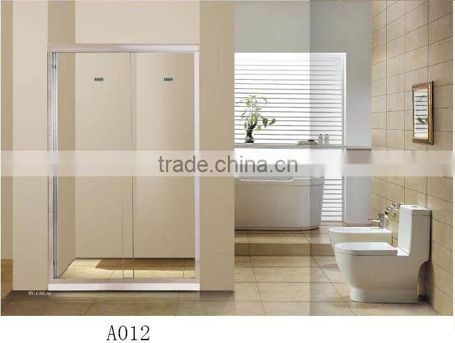 A012 aluminum frame sliding door shower screen, good quality and compeitived price shower screen