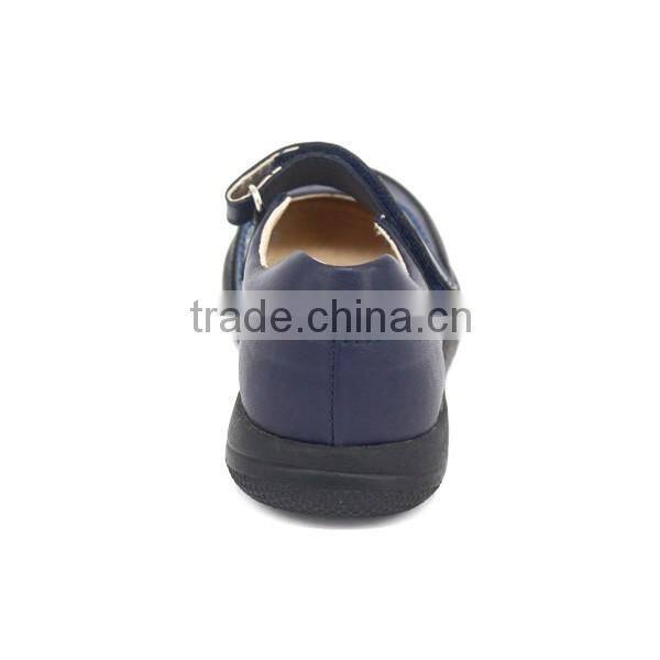 Choozii 2016 Elegant Navy Blue Leather Girls Ballerina Shoes for School