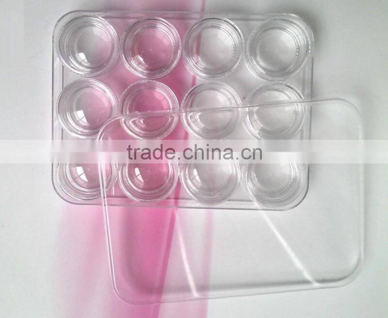 3g 5g cosmetic cream jar 12pcs sets travel kit cream jar Nail bottles, small round bottles