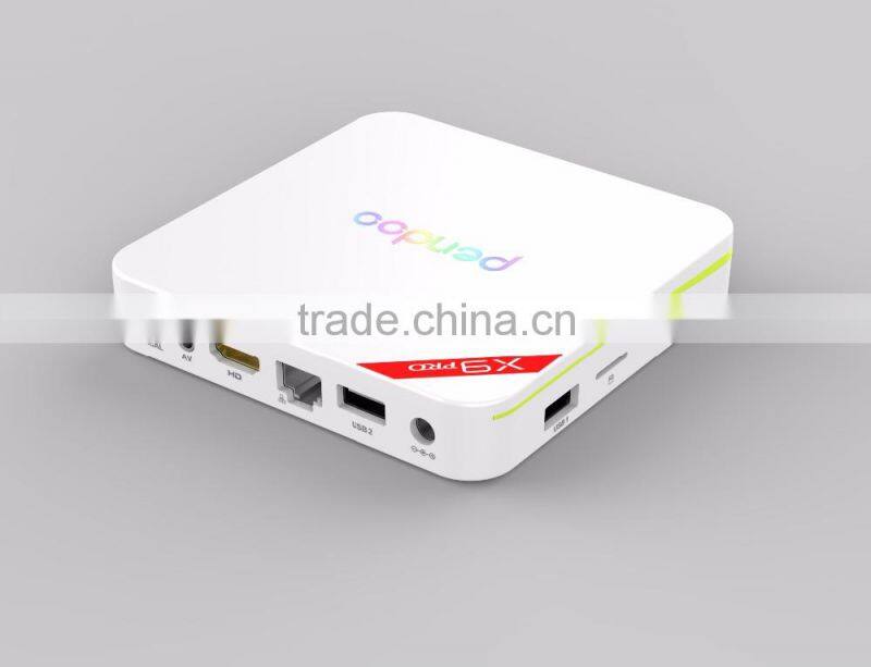 Octa core xbmc android Android 6.0 marshmallow amlogic Pendoo X9 Pro S912 2g 16g firmware android KODI 17.0 tv box