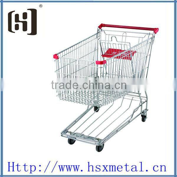 yiwu folding shopping trolley use in Supermarket HSX-1307