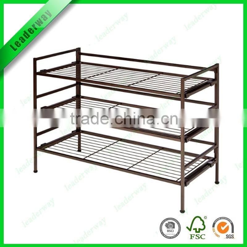 bamboo shoe storage rack bench with white sponge mat