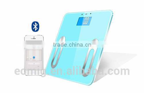 AOEOM IOS & Android Bluetooth Digital Bathroom Scales for Personal Home Use/ Bluetooth Fat Scale