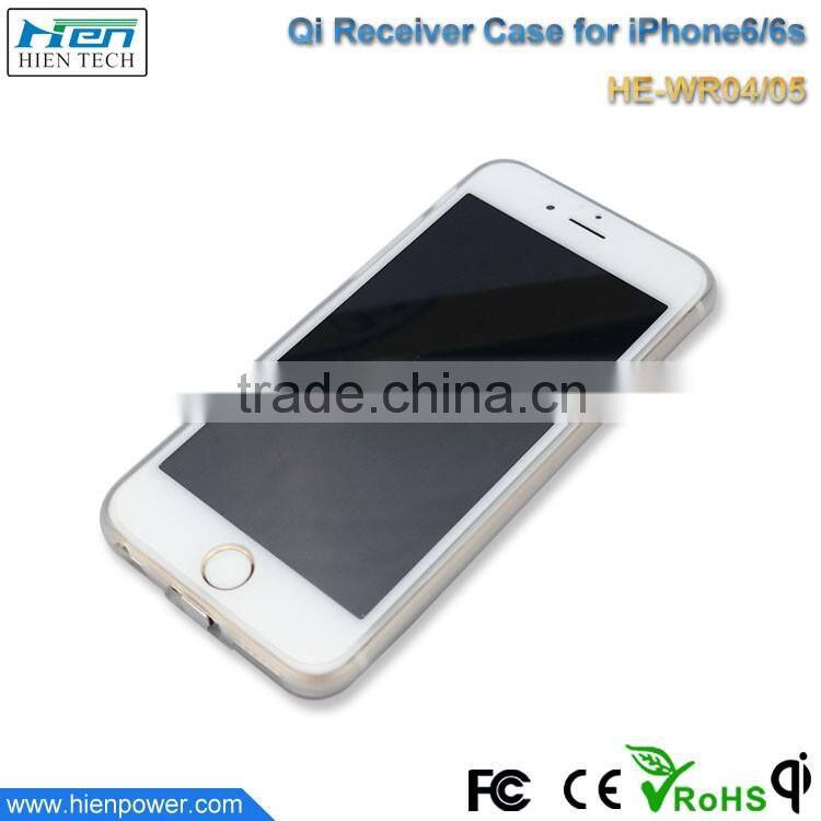 For iPhone 6 plus and iPhone 6s plus Qi Wireless Charger Receiver Case mobile phone battery charger accessories