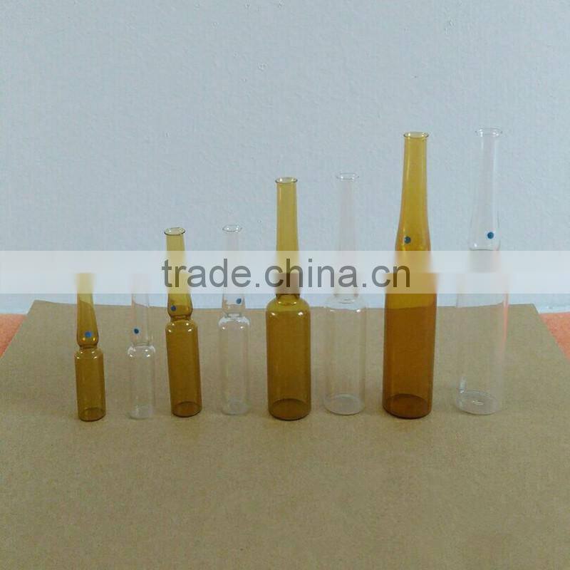 China glass manufacturer 1ml Clear Type B Glass Ampoule for pharmaceutical packaging