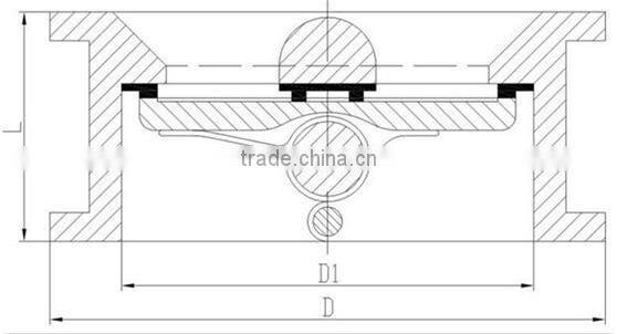 Stainless steel butterfly check valve
