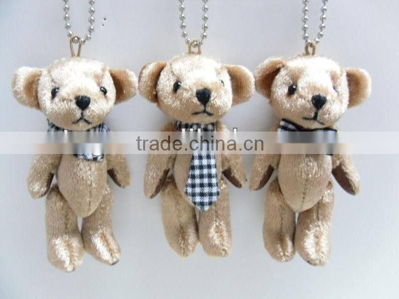 6cm mini bear with Bow tie