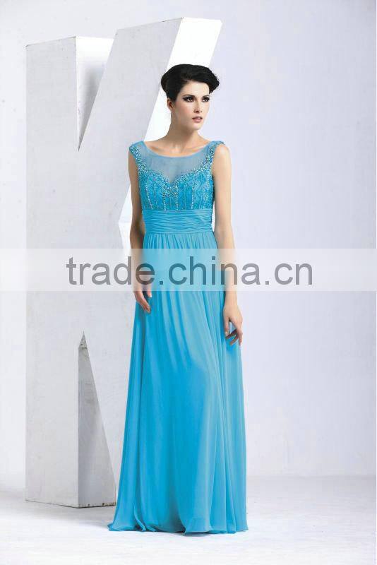 Graceful Sexy Sleeveless Beaded New Style Evening Dress