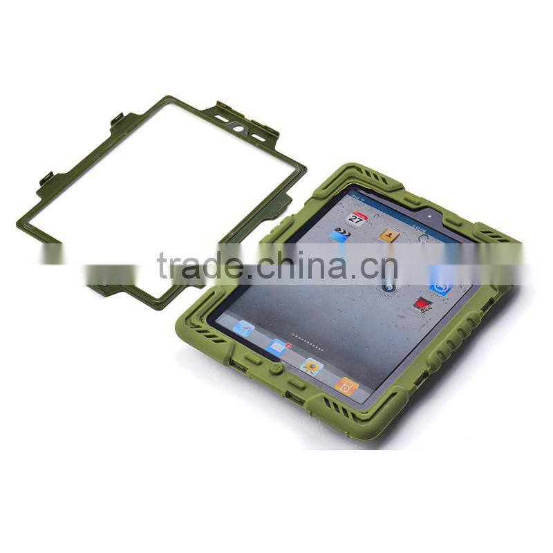 Defender case for ipad mini, tough armor case for ipad 2/3/4, hybrid comboo stand case for ipad air