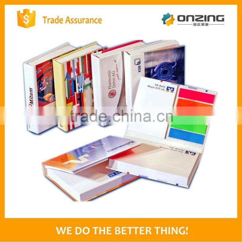 Onzing custom sticky notes sticky paper notepad with cover
