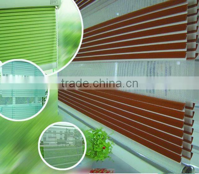 Folded Zebra blinds fabric / pleated blinds fabric / combi fabric blinds