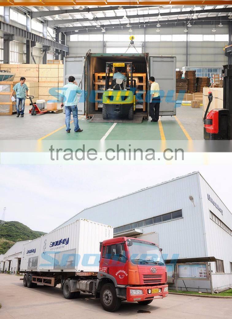 Newest design fresh water on land type 4000 kgs per day flake ice machine with air cooling condenser