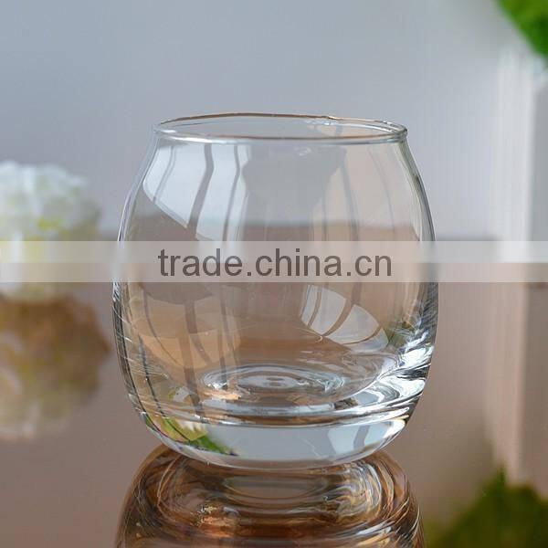 Ball shaped glass candle jar candle container for sale