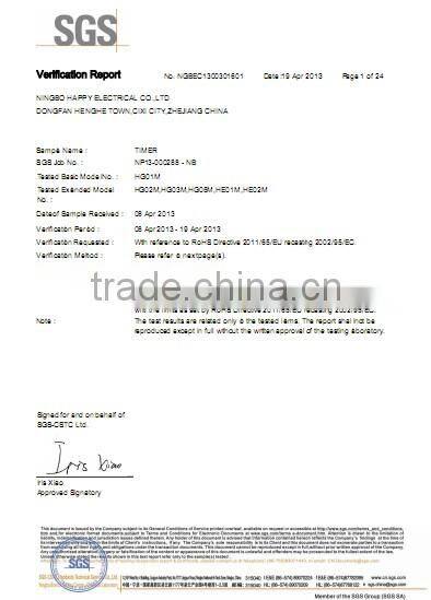 Daily mechanical timer plug