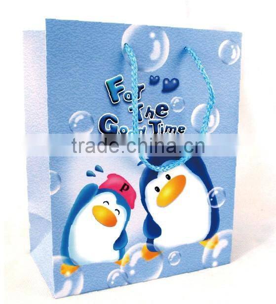 cartoon gift shopping paper bag