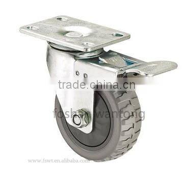 3' Height Adjustable Screw Casters With Brake