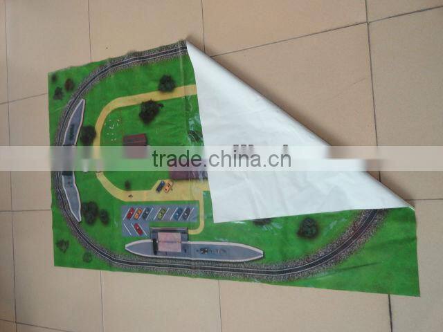 outdoor plastic vinyl picnic mat with red checked design