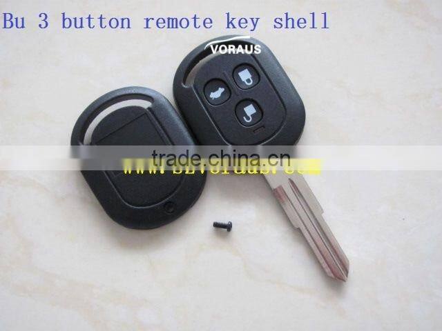 High quality 3 button remote key shell for Buick; Without logo