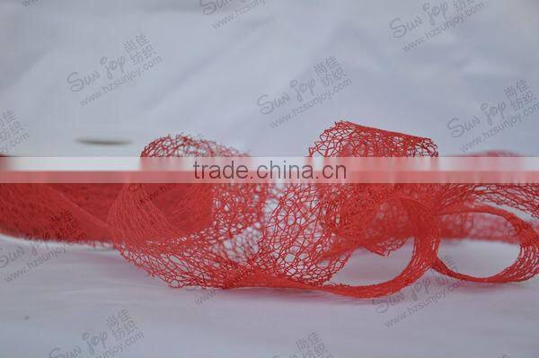 Beautiful christmas decorative mesh ribbon wholesale