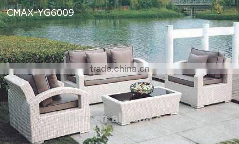 100% hand Rattan/Wicker Patio Sofa Outdoor Furniture Garden Sofa CMAX-6017